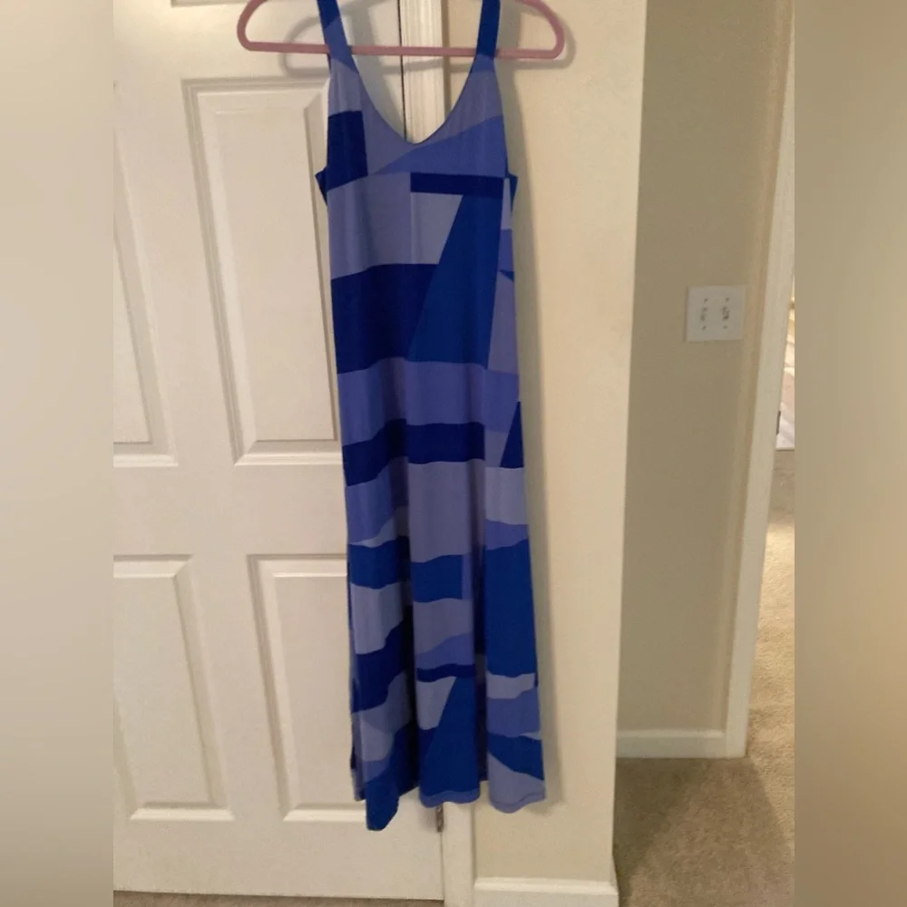 G.I.L.I Maxi Shades of Blue Maxi Dress
